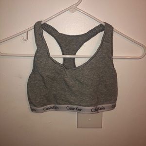 Calvin Klein Gray Modern Cotton Bralette